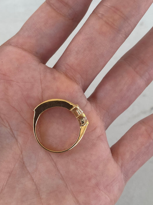Vintage 18K Gold Diamond Arrow Ring – 1.7 TCW Natural Diamonds