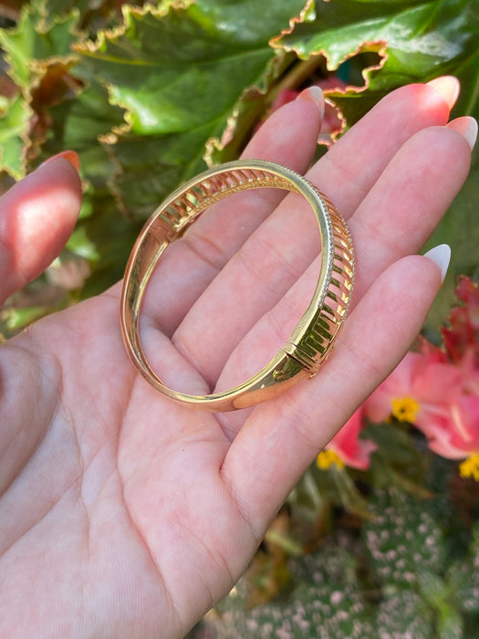 14k 1/2 carat diamond bangle bracelet