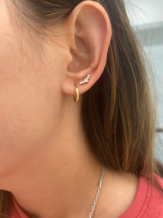 14K Gold Classic Huggie Earrings