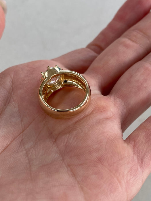 14K Gold 2.10 Carat Lab-Grown Diamond Solitaire Ring