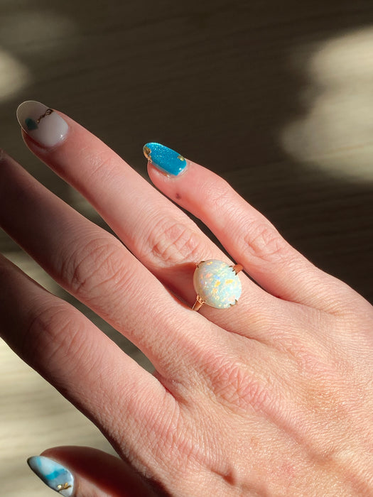 18k opal ring size 5