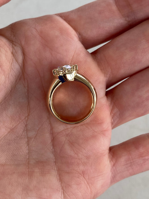 14K Gold 2.10 Carat Lab-Grown Diamond Solitaire Ring