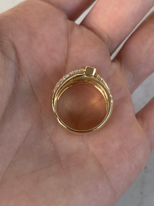 Vintage 18K Gold Diamond Ring – 1.15 TCW Natural Diamonds