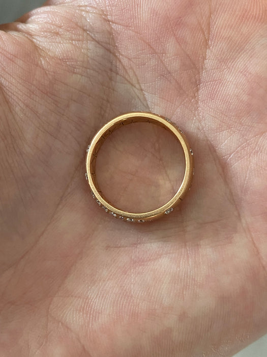 Penny Preville 18K Rose Gold Diamond Galaxy Band Ring 0.62 CTW Size 6.5