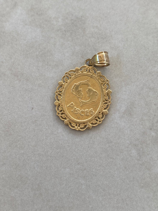 14K Gold Zodiac Charm