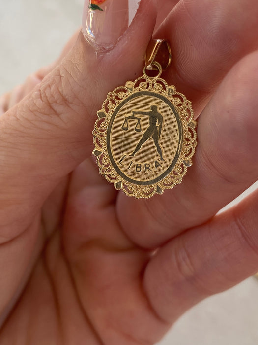 14K Gold Zodiac Charm