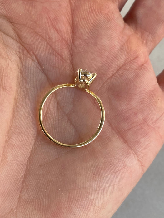 14K Oval Lab Diamond Curved Ring – 1.25 TCW
