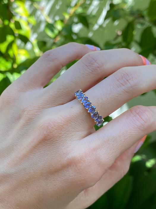 14k pear iolite ring size 6.5