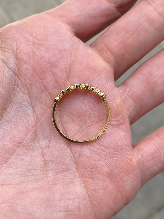 14k amethyst sapphire citrine clover ring size 7