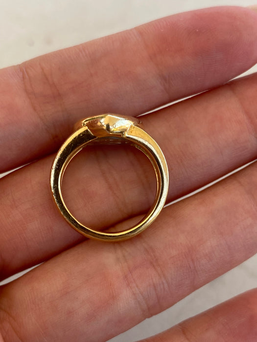 Vintage 18K Chopard Happy Diamonds Heart Ring