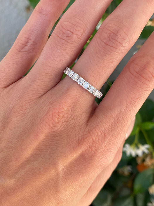 14K White Gold 1.1 Carat Lab Diamond Ring