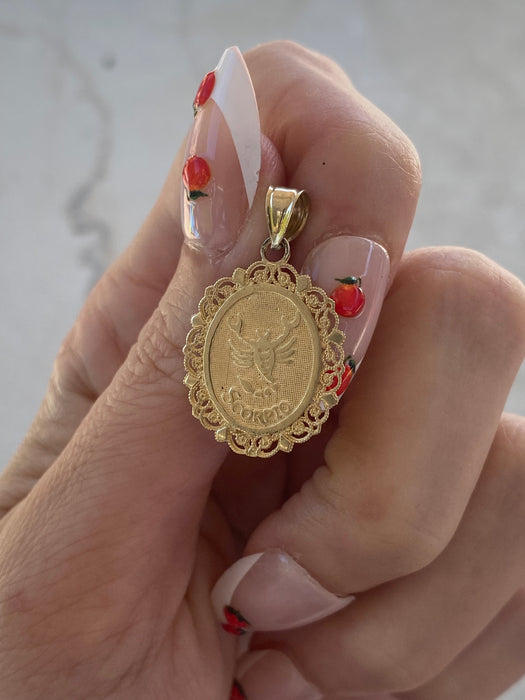 14K Gold Zodiac Charm