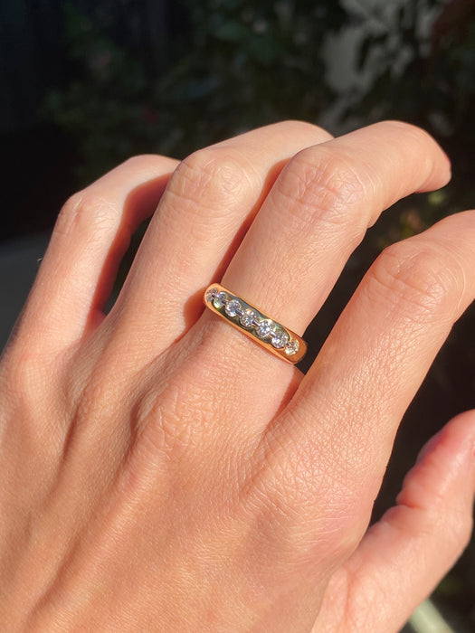 18k / platinum diamond ring size 7