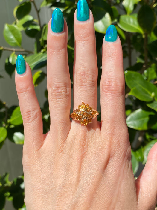 10k citrine ring size 7.25