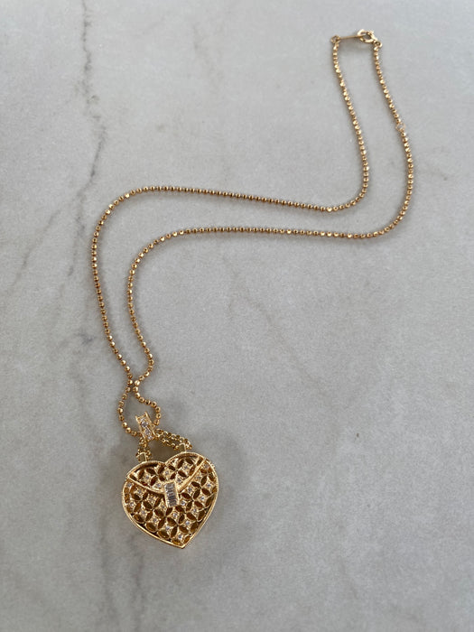 Vintage 18K Gold Natural Diamond Purse Articulating Charm
