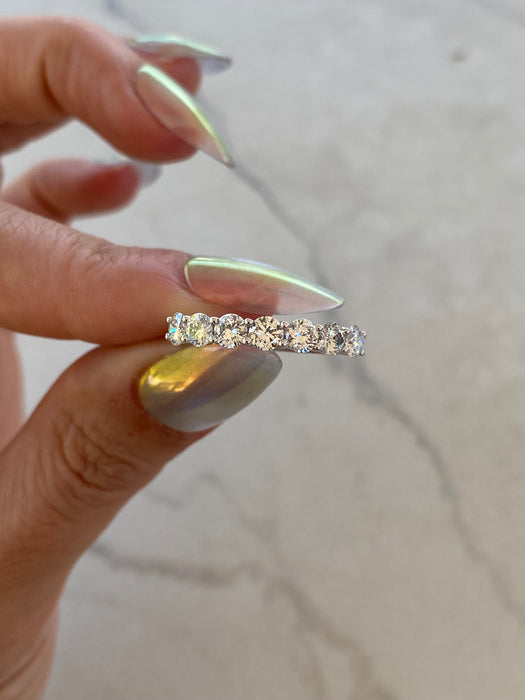 14K 1 TCW White Gold Lab Diamond Ring