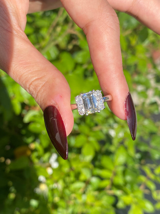 Vintage Platinum 900 Natural Diamond Ring – 2.14 TCW