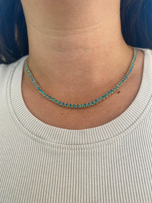 14K 7 Carat Australian Opal Necklace