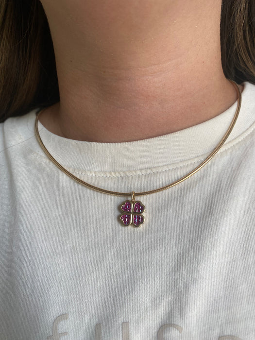 14K Gold Omega Necklace – 18.5 Inches