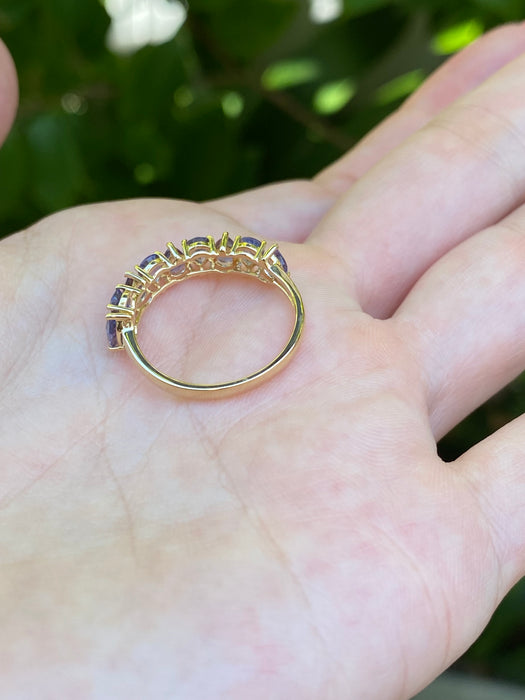 14k pear iolite ring size 6.5