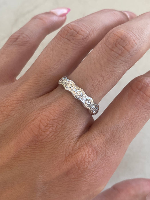 Vintage Platinum 850 Diamond Ring