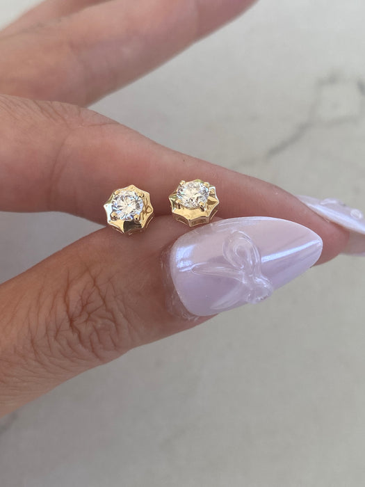 14K Gold 0.64 CTW Lab Diamond Stud Earrings