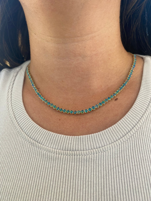 14K 7 Carat Australian Opal Necklace