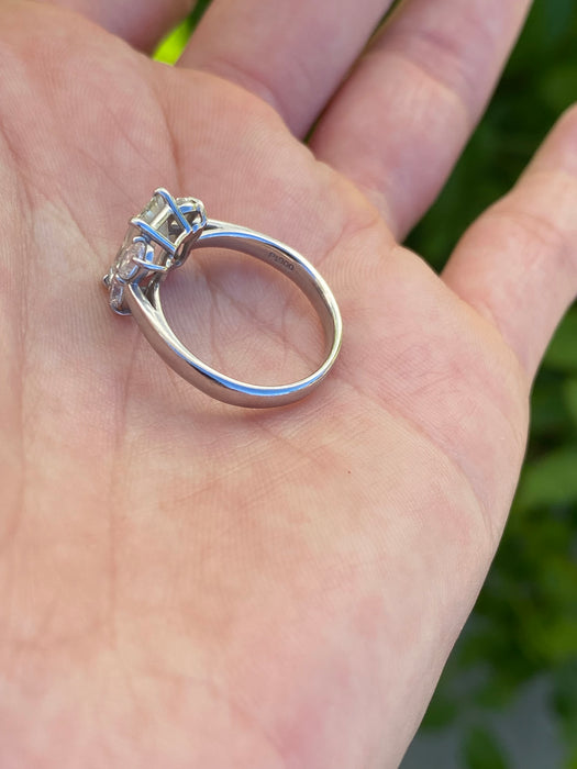 Vintage Platinum 900 Natural Diamond Ring – 2.14 TCW