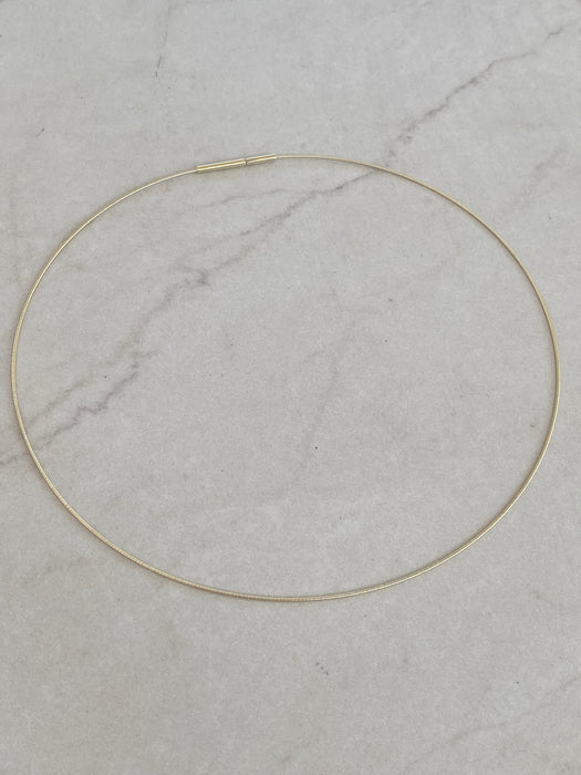 14K Gold Collar Necklace 16”