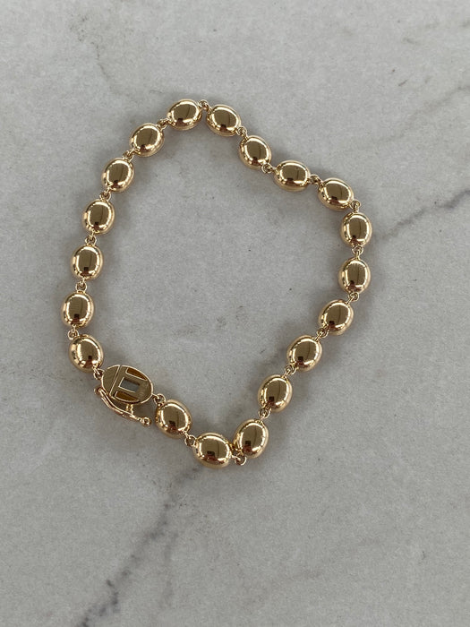 14K Gold Oval Lab Pink Sapphire Tennis Bracelet – 8.6 CTW