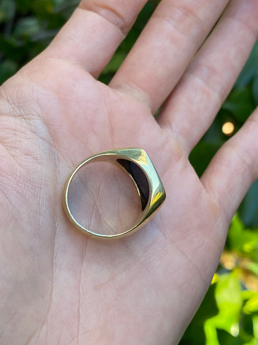 14k lapis lazuli signet ring size 9.25