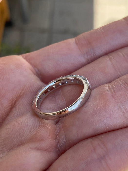 14K White Gold 1.1 Carat Lab Diamond Ring