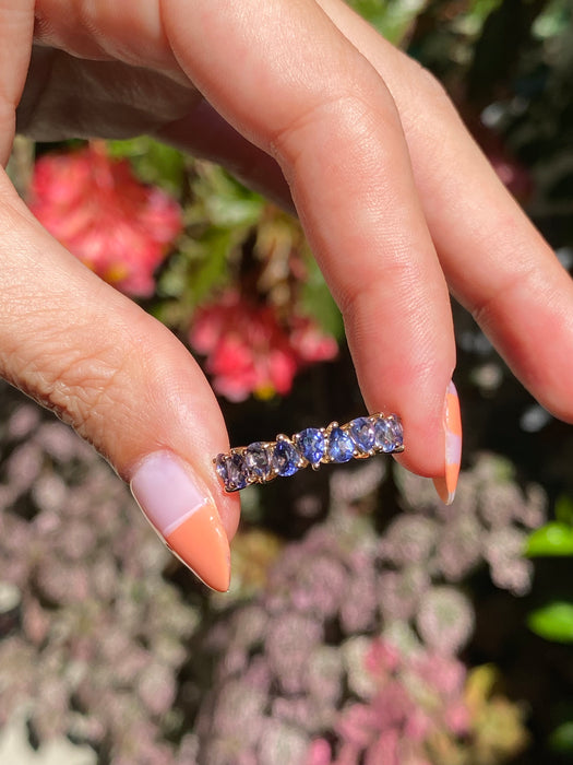 14k pear iolite ring size 6.5