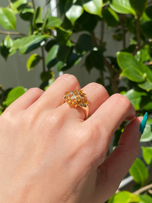 10k citrine ring size 7.25