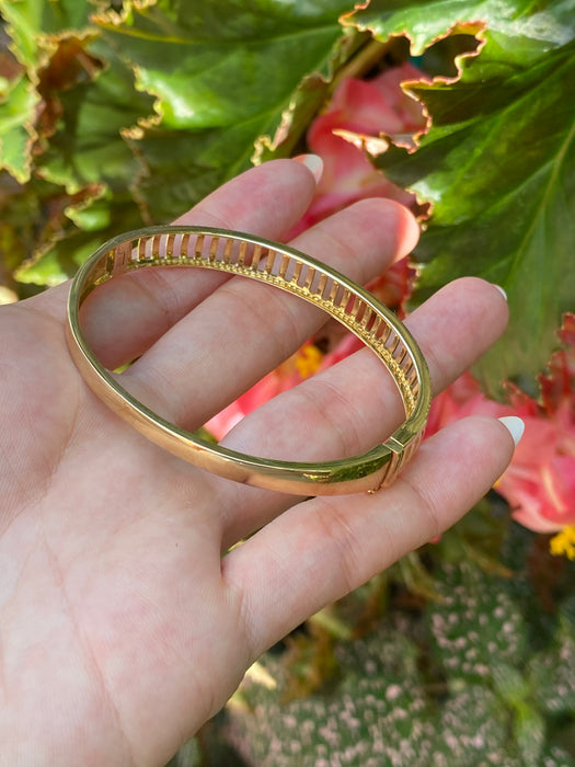 14k 1/2 carat diamond bangle bracelet