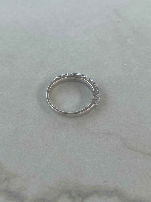 14K White Gold Round Lab Diamond- 1 TCW