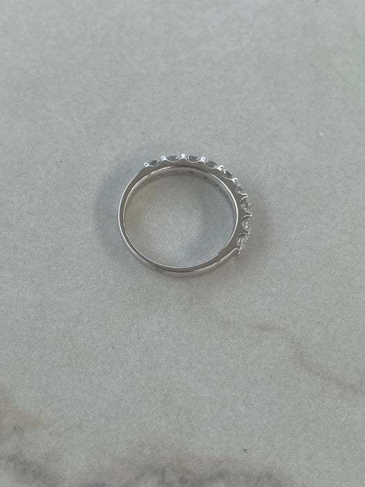 14K White Gold Round Lab Diamond- 1 TCW